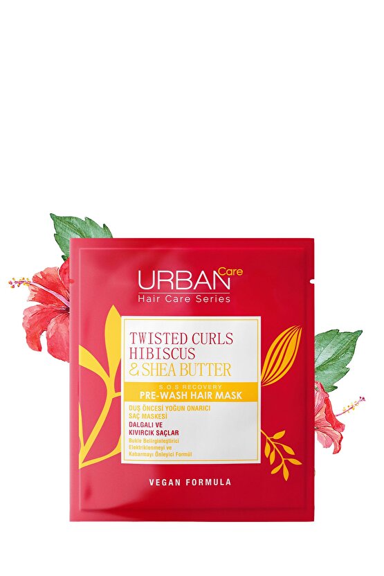 Hibiscus&shea Butter Kıvırcık Ve Dalgalı Saçlar Duş Öncesi Saç Bakım Maskesi 50ml-vegan