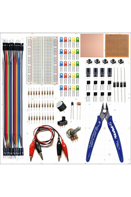 BREADBOARD TEMEL ELEKTRONİK SETİ + PLATO YANKESKİ