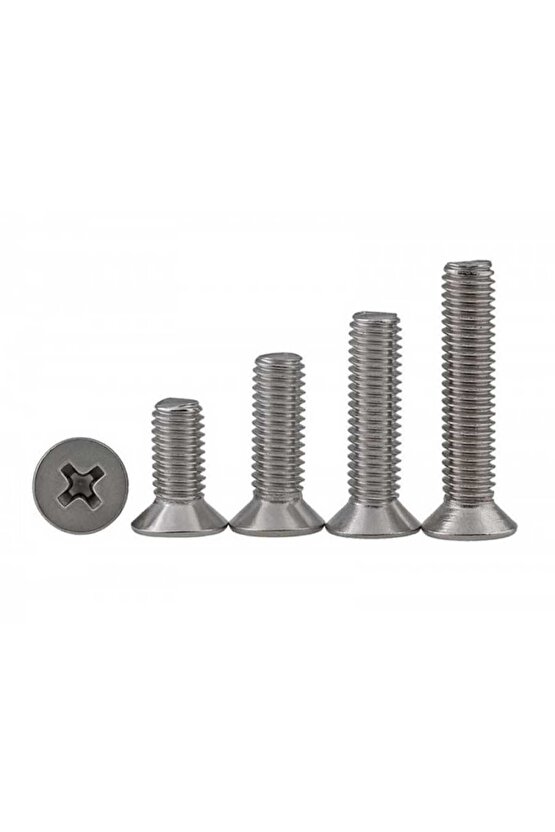 25 adet M3x25 mm YHB (Yuvarlak Havşa Başlı) Vida