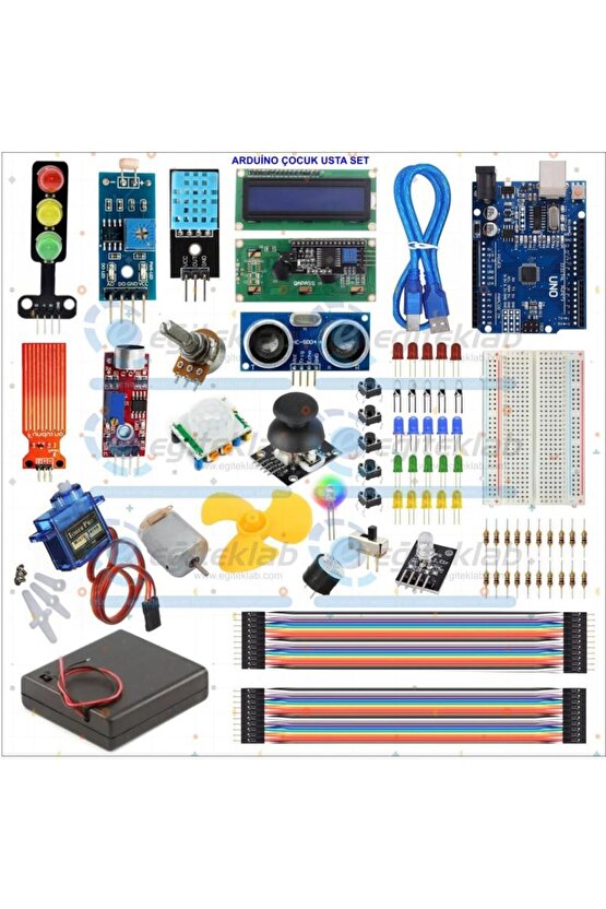 YENİ ROBOTİK KODLAMA ARDUİNO ÇOCUK USTA PROFESYONEL EĞİTİM SETİ