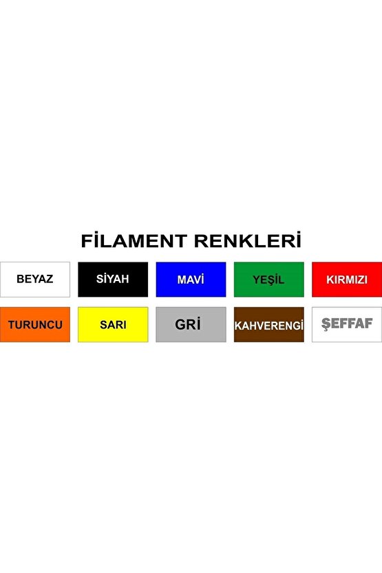 3d Kalem Yazıcı Için 10 Renk 50 Metre (10 X 5 Metre) Pla Filament