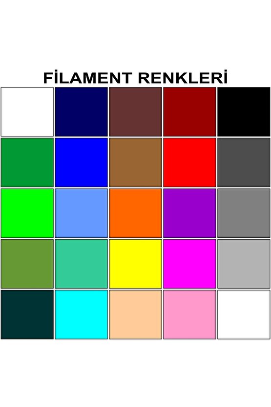 Mor 3d Kalem Yazıcı+25 Renk 100 Metre (25x4metre) Pla Filament