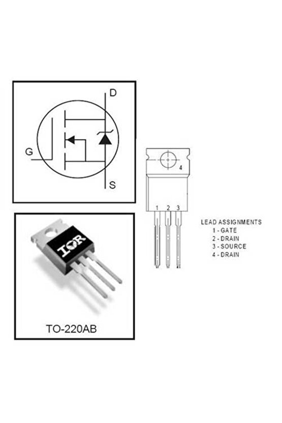 Irfz44 N Kanal Mosfet - 55v 49a Mosfet - To220