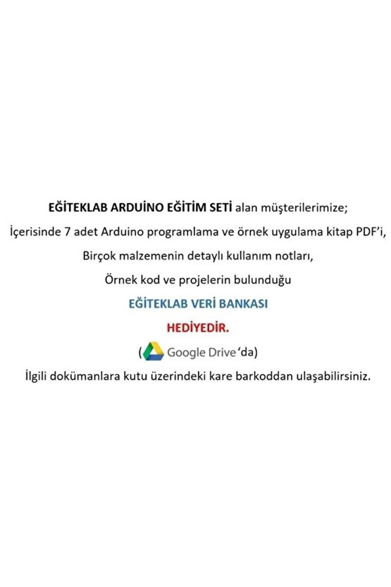 Arduino Bilgisayar Bilimi Kur 2 Dersi Eğitim Seti
