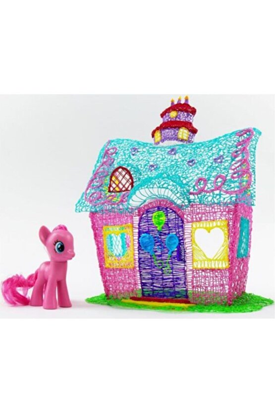 Pembe Kalem Yazıcı+10 Renk 100 Metre(10x10metre) Pla Filament