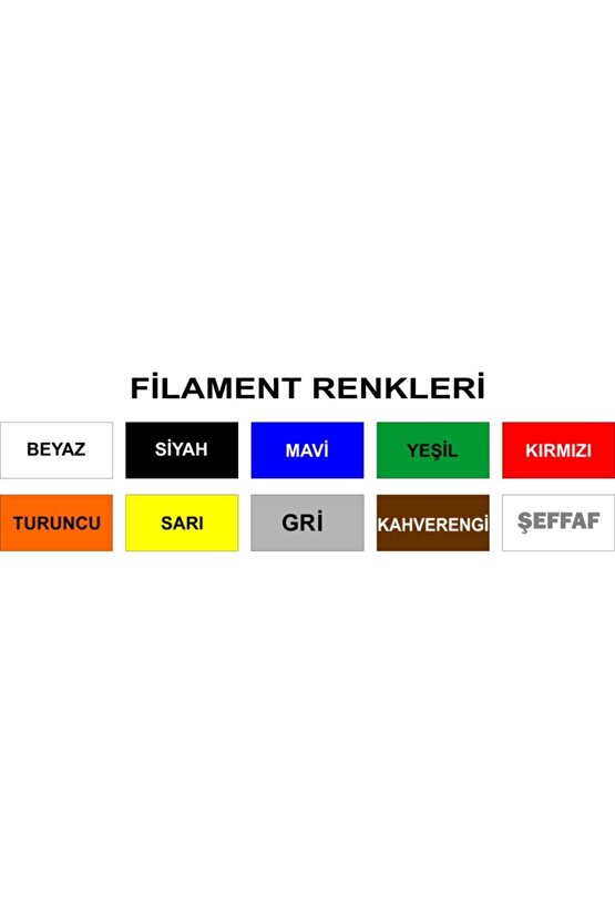 3d Kalem Yazıcı Için 10 Renk 30 Metre (10 X 3 Metre) Pla