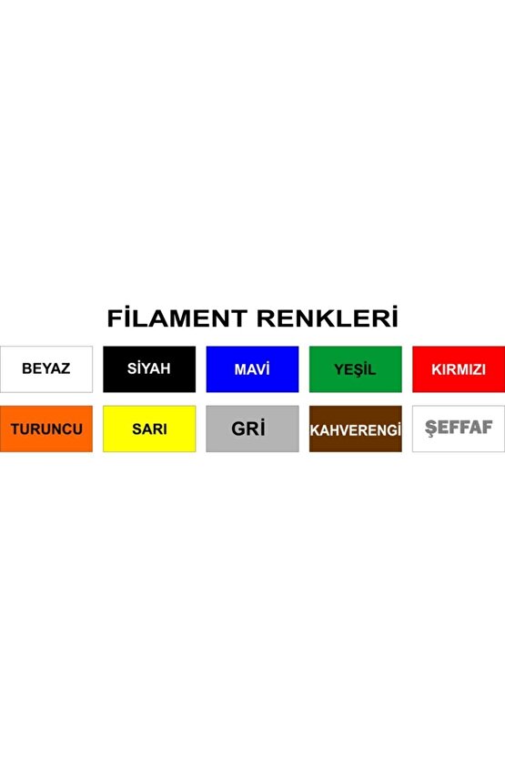 3d Kalem Yazıcı Için 10 Renk 100 Metre (10x10 Metre) Pla