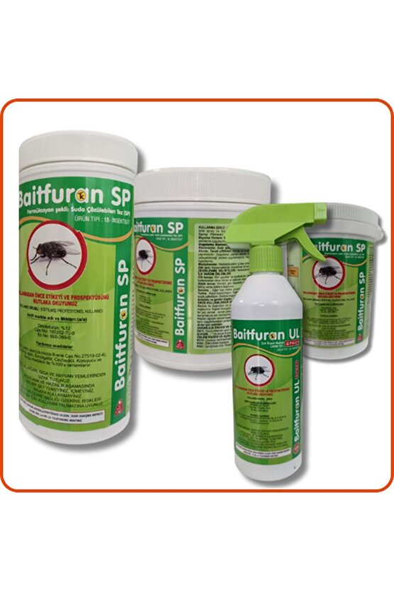 Baitfuran UL Kullanıma Hazır Karasinek Öldürücü Sprey| 450 ml