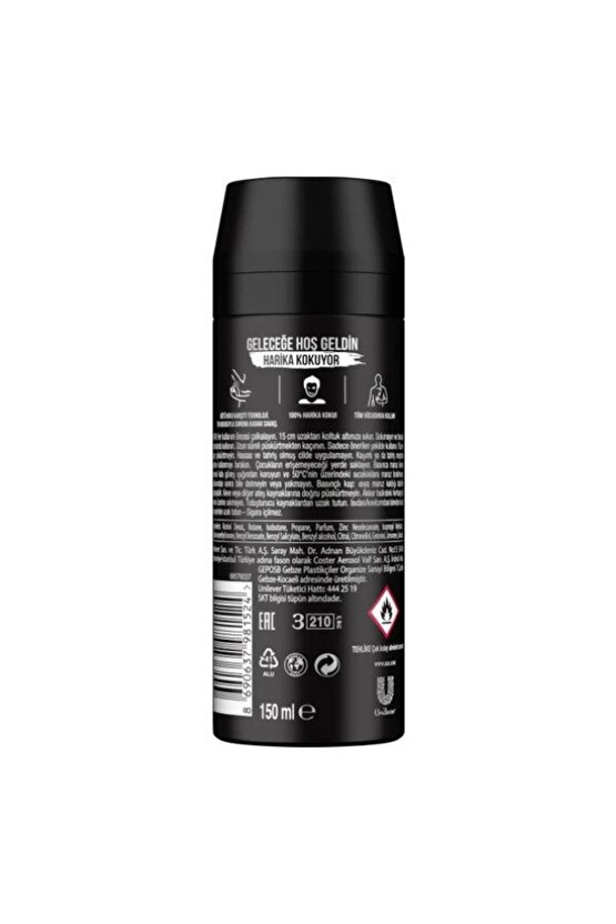 Erkek Deodorant Sprey Black 150 Ml