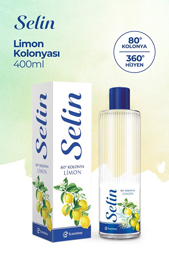 SELİN LİMON KOLONYASI 900 ML +SELİN LİMON KOLONYASI 400ML