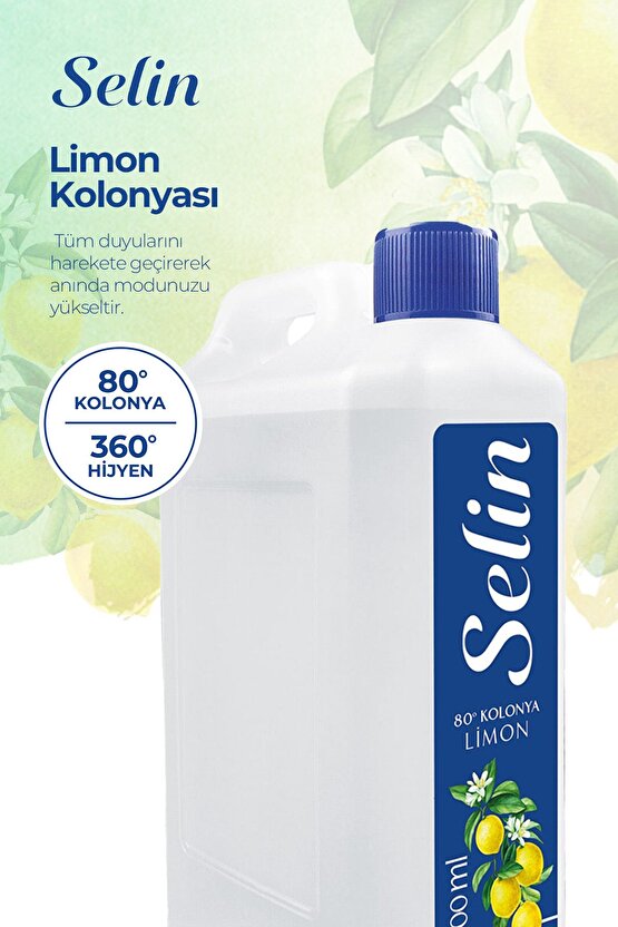SELİN LİMON KOLONYASI 900 ML +SELİN LİMON KOLONYASI 400ML