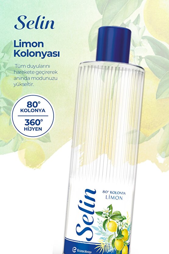 SELİN LİMON KOLONYASI 900 ML +SELİN LİMON KOLONYASI 400ML