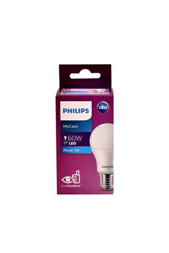 9w=60w Mycare Led Ampul Beyaz Işık6500k E27 Duy