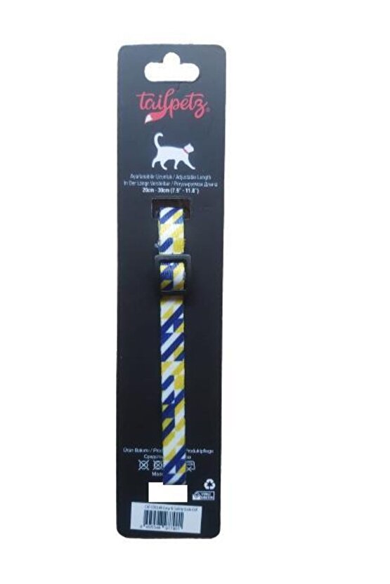 Cat Color Easy & Safety Lock Cut Ayarlanır Kedi Boyun Tasması