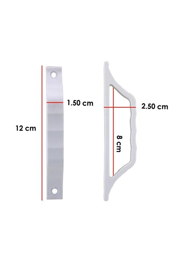 Pvc Aksesuar - Sineklik Beyaz D Kol 4 Adet 70 x 88 Plastik