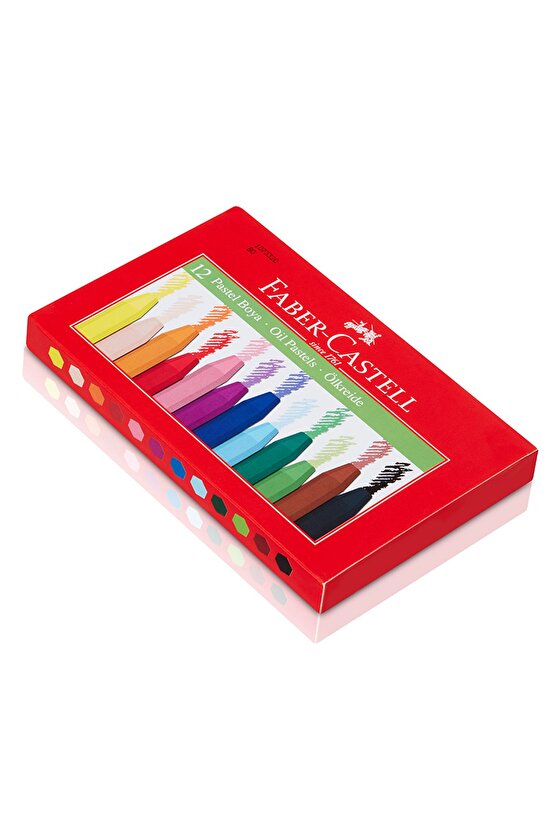 Pastel Boya 12 Renk 11.5 Mm Kalınlık Canlı Ve Örtücü Renkler Isıya Dayanıklı