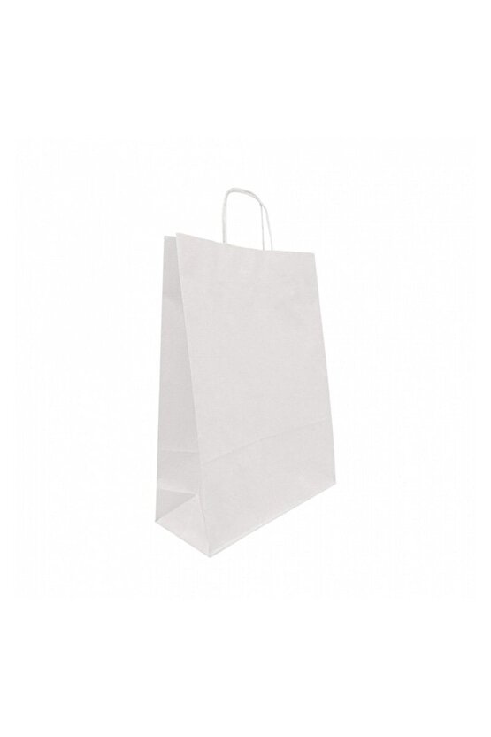 KİKA BÜKÜM SAPLI 31x12x41 BEYAZ KARTON ÇANTA 1000482