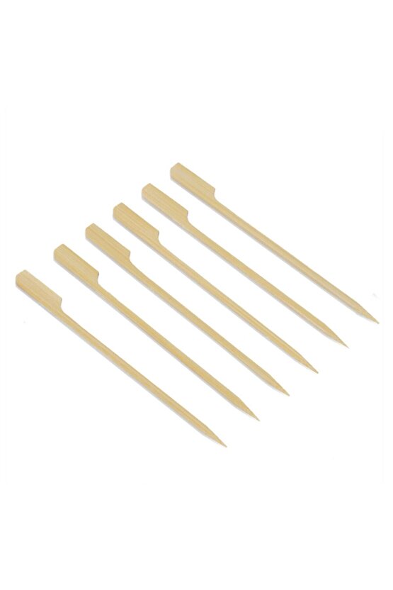 Yassı Çöp Şiş - Golf Tipi Çöp Şiş 20 Cm 100 Adet