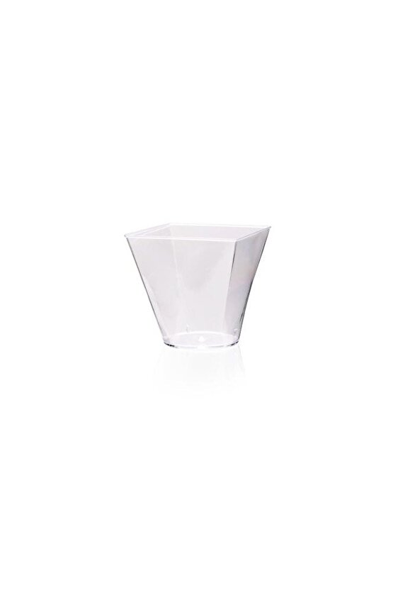 Mini Kare Kap Kase 120 Ml 25 Adet (ps Şeffaf)