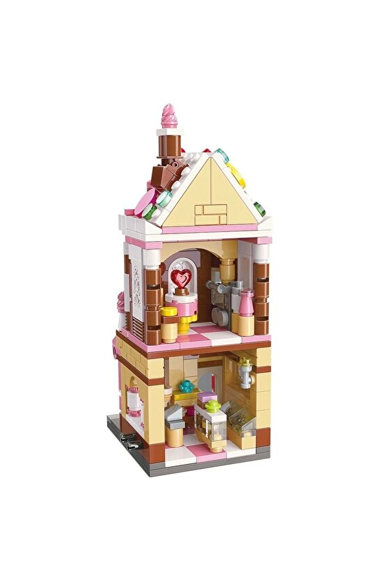 Mikro Blok Pasta Dükkanı 344 Parça - Lego Setleri - Keeppley Mini Lego - Dükkan Lego - Keeppley Lego