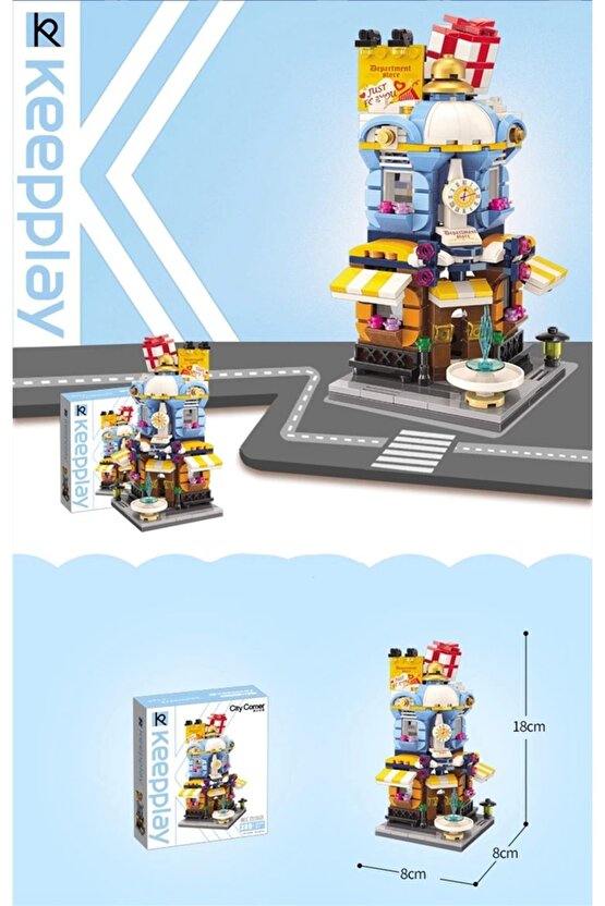 Mikro Blok Hediye Dükkanı 389 Parça - Lego Setleri - Keeppley Mini Lego - Dükkan Lego - KeeppleyLego