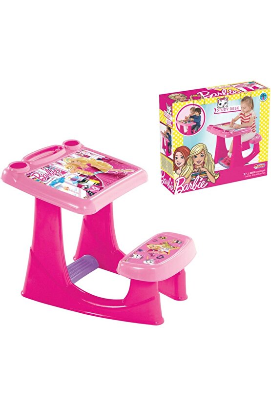 Barbie Çalışma Masası Kız Oyun Seti