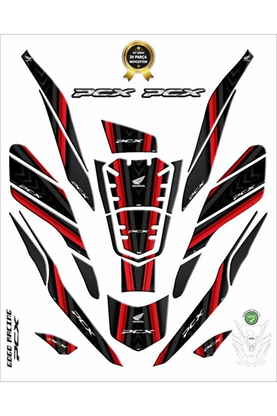 Honda Pcx 125 2021 Tank Pad 26 Parça 002