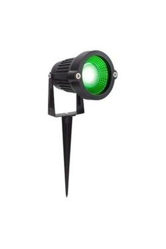 Elektrikle Çalışır 10 Watt Yeşil Işık Ampul Dahil Metal Gövde Fonksiyonlu Bahçe Duvar ve Çim Armatür