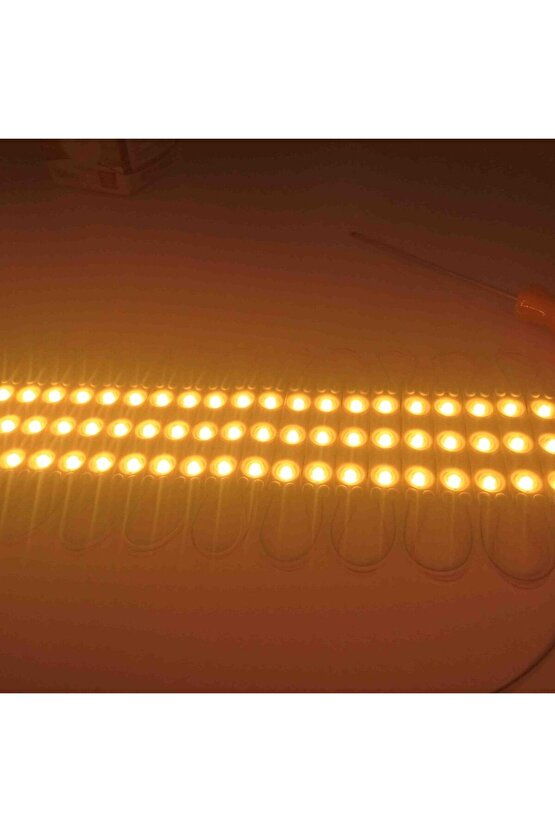 20 Adet 5 Watt AMBER Işık IP65 Modül Led, 10 Adet Magnetli, Çok Kaliteli AMBER Işık Modül Led