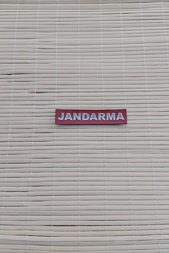 Jandarma Asayis Jandarma Yazisi 3d TPU Plastik Gogus Arma isimlik Patch Pec