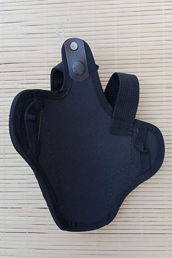 Sag El Siyah Renkli Cift Emniyetli Tam Kelebek Impertex Silah Kilifi