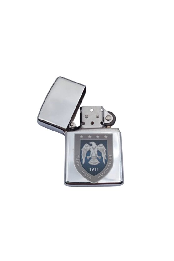 Hava Kuvvetleri Amblemli Benzinli premium Metal zippo Cakmak