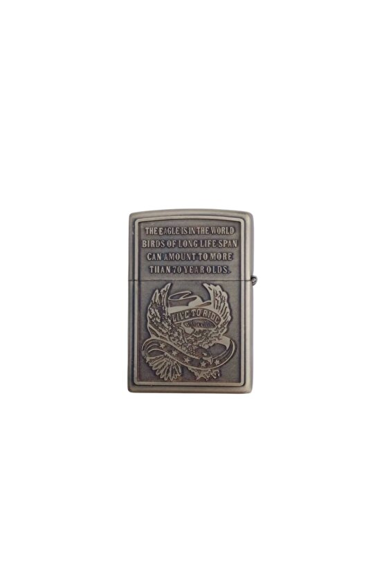 Eagle Series American yazili kabartmali premium zippo Cakmak