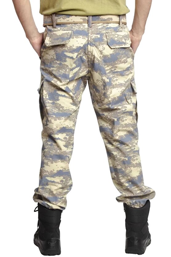 Hava Kuvvetleri Yeni Kamuflaj Renkli Kargo Cepli Airsoft Taktik Askeri Pantolon