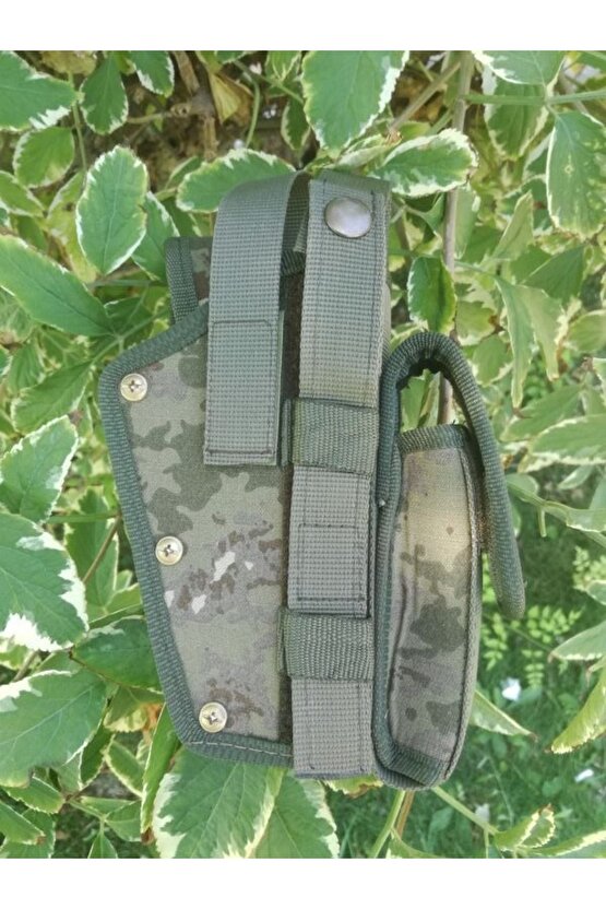 Kara Kuvvetleri Yeni Kamuflaj Renk Yedek Sarjorlu Sallama Silah Kilifi