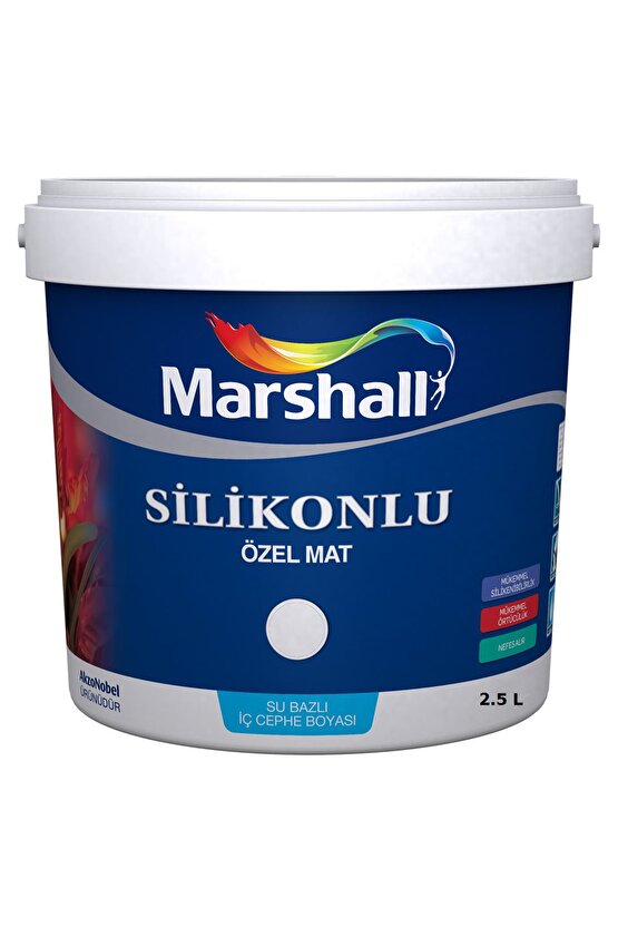 Silikonlu Özel Mat Iç Cephe Duvar Boyası - Beyaz