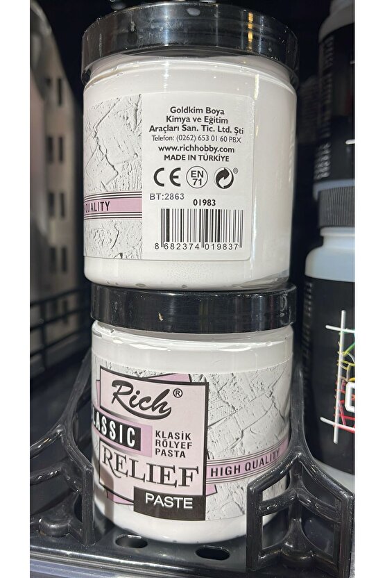 Rölyef Pasta Texture Hıgh Quality Relief Paste 350 gr Beyaz