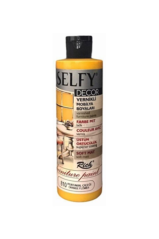Selfy Decor Kendinden Vernikli Boya 810 Portakal Çiçeği 240 Cc