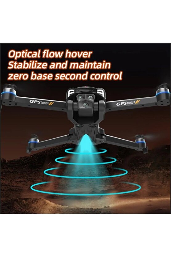 GPS Lİ DRONE EKRANLI UZAKTAN KUMANDA APP DESTEKLİ QUADCOPTER BRUSHLESS MOTOR 4K KAMERA