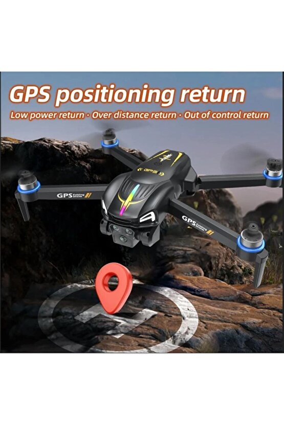 GPS Lİ DRONE EKRANLI UZAKTAN KUMANDA APP DESTEKLİ QUADCOPTER BRUSHLESS MOTOR 4K KAMERA