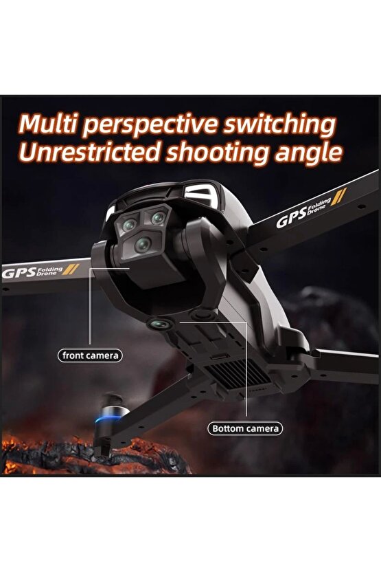 GPS Lİ DRONE EKRANLI UZAKTAN KUMANDA APP DESTEKLİ QUADCOPTER BRUSHLESS MOTOR 4K KAMERA