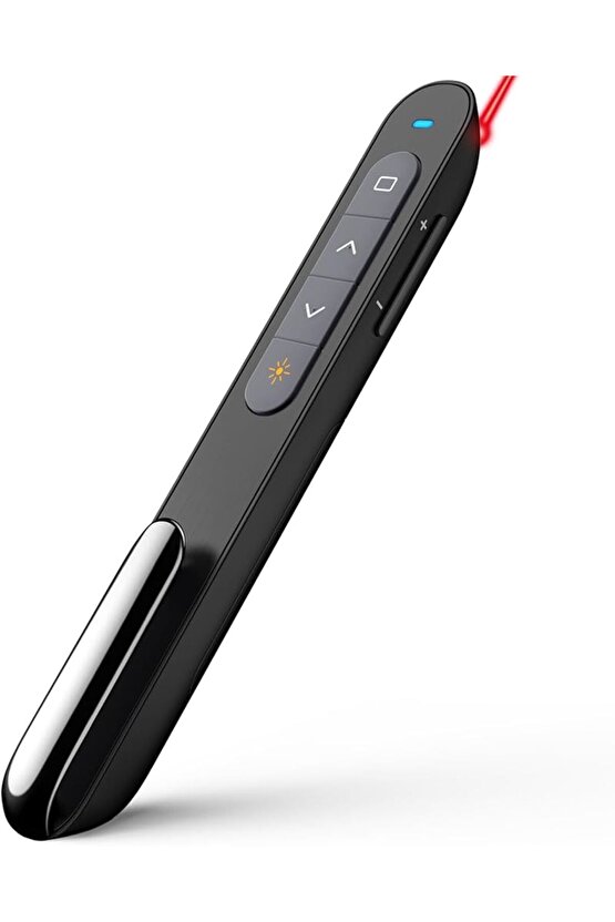 LAZER POİNTER SUNUM KUMANDASI POWERPOİNT SUNUMLAR İÇİN CLİCKER USB WİRELESS KIRMIZI LAZER IŞIKLI