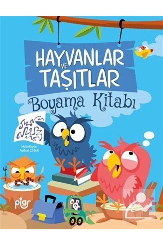 Hayvanlar Ve Taşıtlar Boyama Kitabı