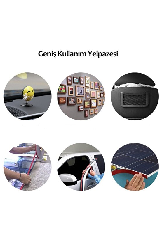 20mm 5mt Silikonlu Süper Güçlü Çift Taraflı Şeffaf Montaj Bandı Çift Taraflı Bant