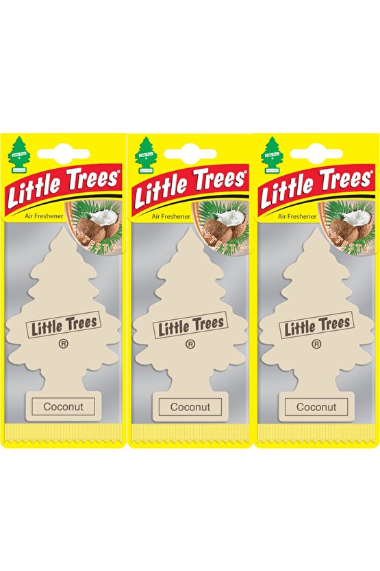 Little Trees Coconut (hindistan Cevizi) Oto Kokusu 3 Adet