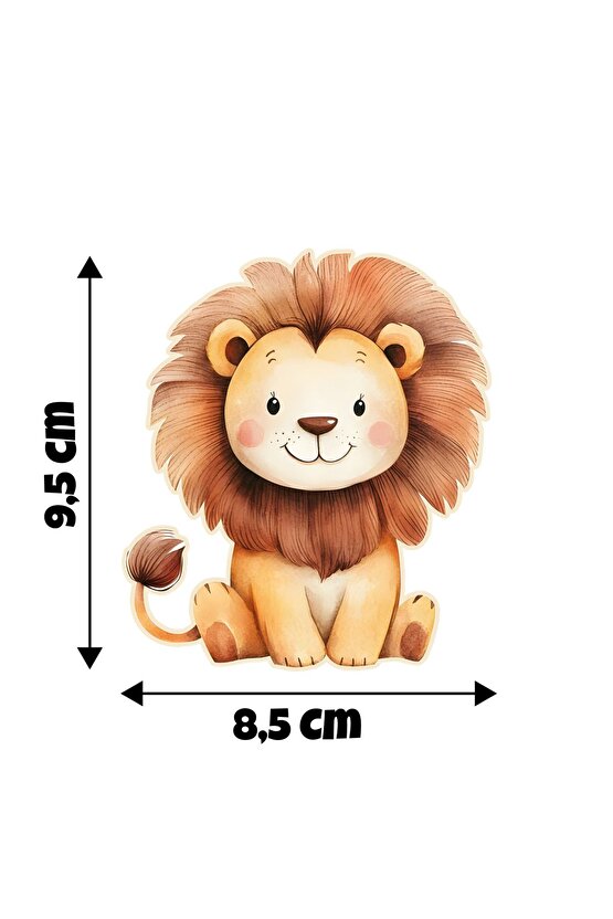 Safari Hayvanlar Sticker Su Geçirmez Yüksek Çözününürlüklü Lamba Priz Duvar Dolap Oda Sticker