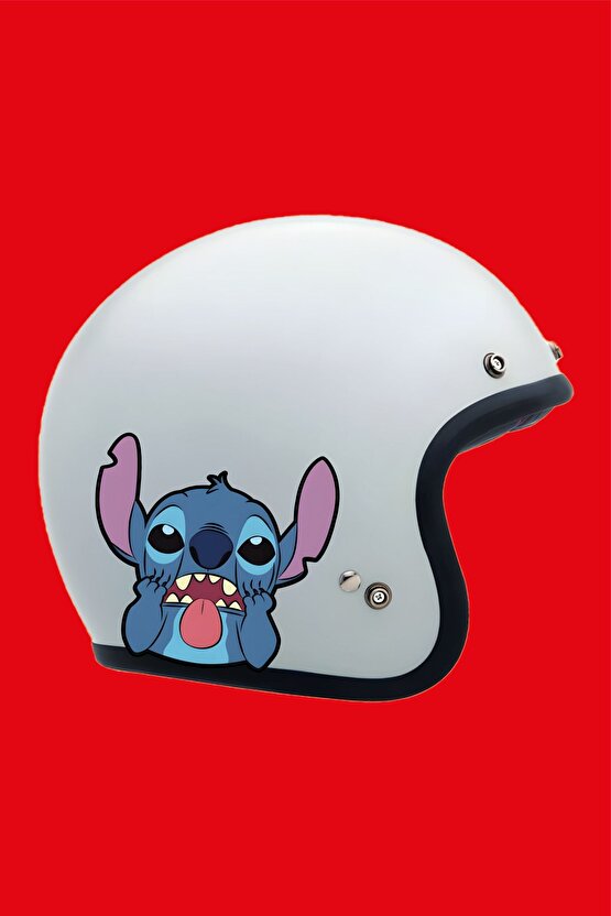 Stitch Sticker 13,5x12,5 Cm Su Geçirmez Yüksek Çözünürlüklü Araba Laptop Motorsiklet Etiket Sticker