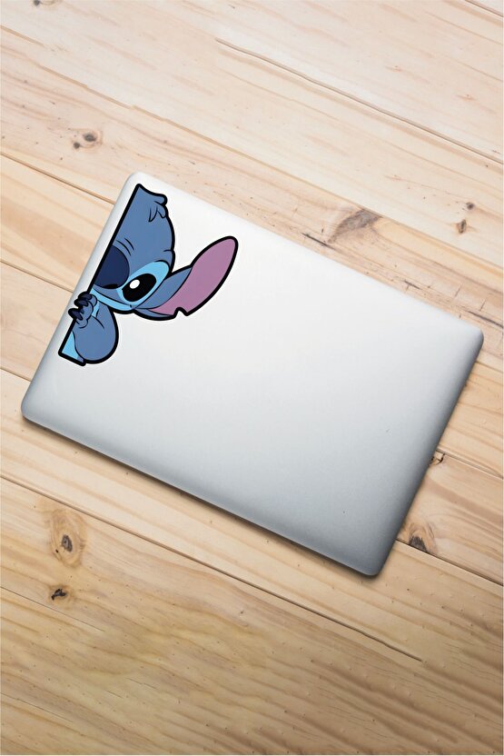 Stitch Sticker 9,5x14 Cm Su Geçirmez Yüksek Çözünürlüklü Araba Laptop Oto Motor Kask Sticker