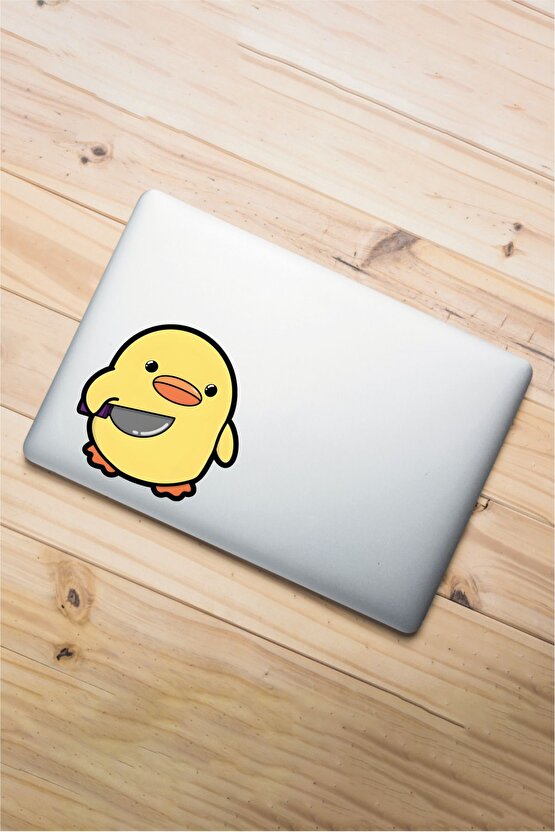 Katil Civciv Sticker 11x11 Cm Su Geçirmez Yüksek Çözünürlüklü Araba Laptop Oto Motor Kask Sticker