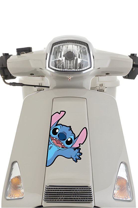 Stitch Sticker 11x16,5 Cm Su Geçirmez Yüksek Çözünürlüklü Araba Laptop Motorsiklet Kask Sticker